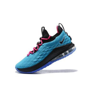 Nike Erkek Lebron 15 Low Turkuaz / Pembe / Siyah Basketbol Ayakkabısı Türkiye - OV20W45D